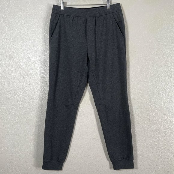 Lululmeon Intent Jogger Luon Stretch Fabric in Heathered Black Men's L/30 - Picture 3 of 9